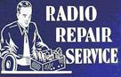 Antique radio repair and restoration service ad